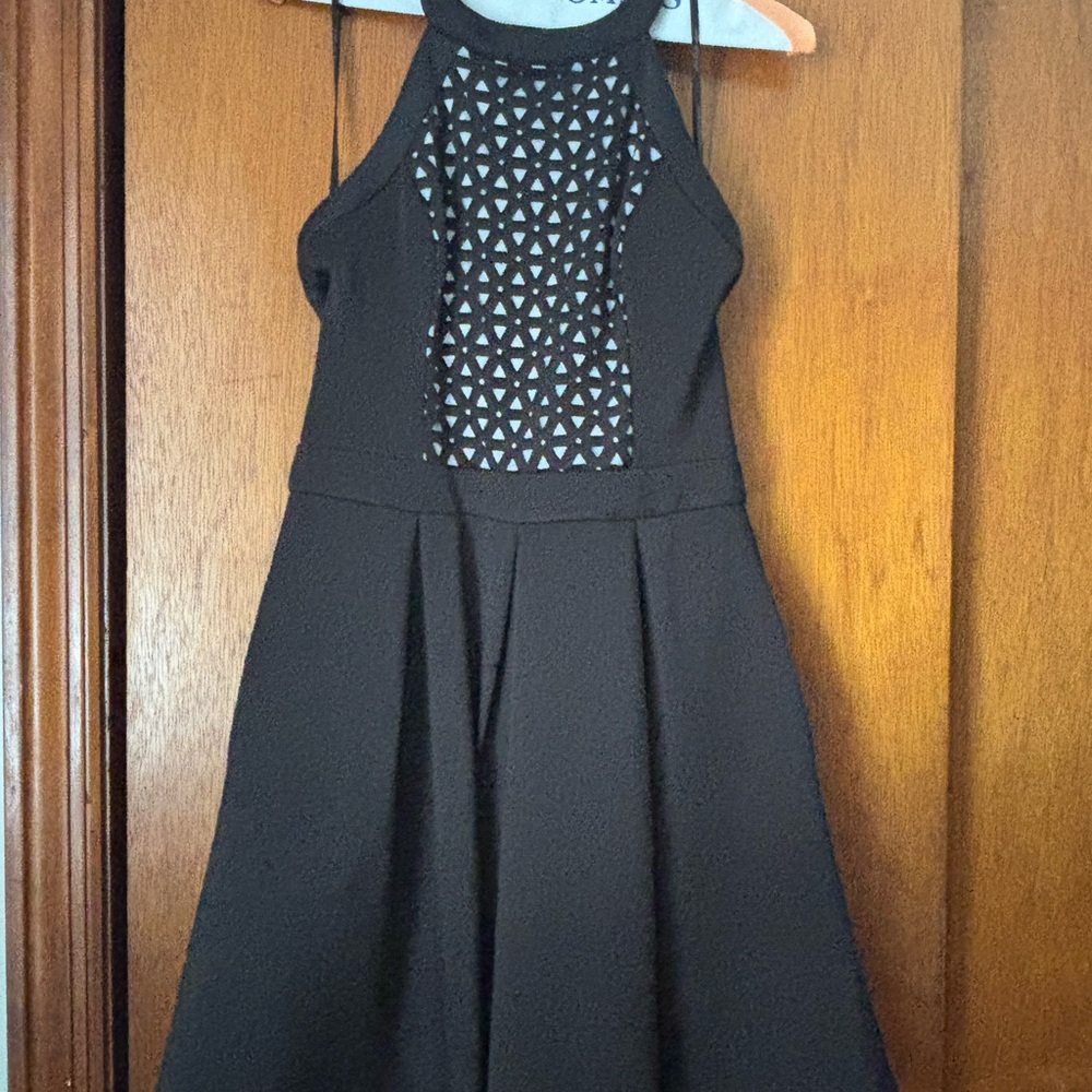 Guess Black Dress with Geometric Detail